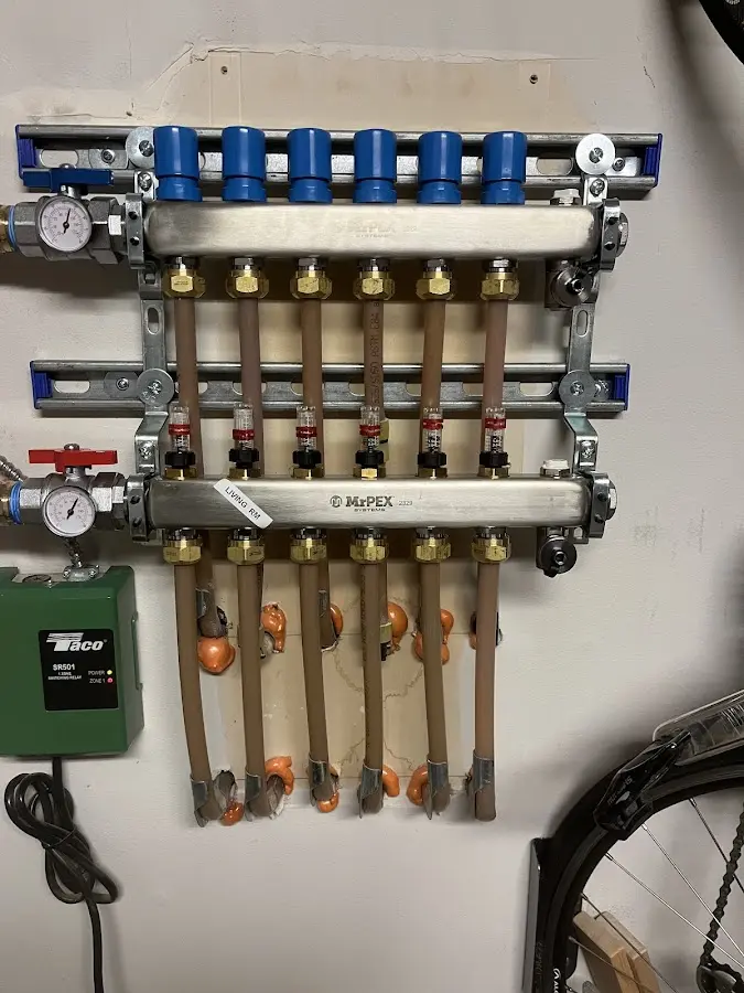 Plumber performing Gas Leak Detection at a residential property in Walker